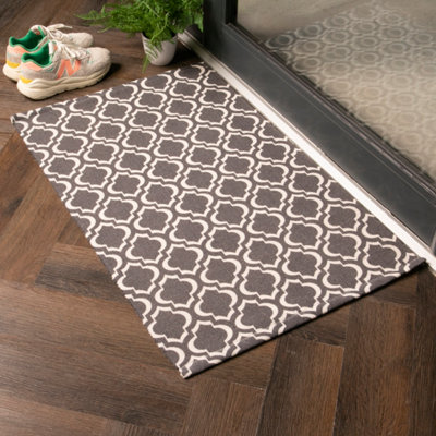 Artsy Doormats Grey Trellis Bottom Under Layer Mat from B&Q