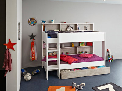 Tam Tam 3 Bunkbed (Grey Panels) With Drawer from B&Q
