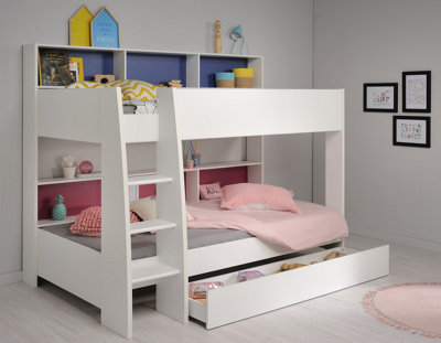 Tam Tam 2 Bunkbed (Pink/blue Panels) With Drawer from B&Q