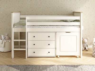 Kids Avenue Heritage Midsleeper With Chest + Desk from B&Q
