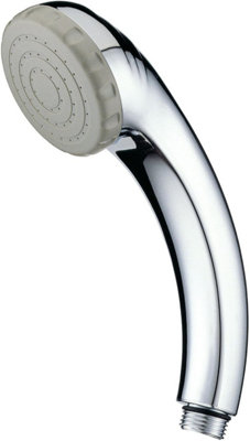 Jassferry Chrome Shower Head Single Function Handheld Saturating Spray Showerhead from B&Q