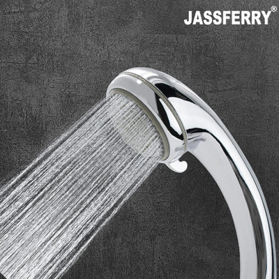 Jassferry Handheld Shower Head With Multiple Spray SettingsChrome Massage Spa Replacement from B&Q