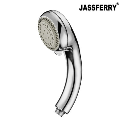 Jassferry Chrome Massage Spa Shower HeadHandheld Replacement With Multiple Spray Settings from B&Q
