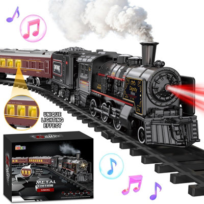 Deao Toys Deluxe Edition Steam Train Set - Black - Image 2