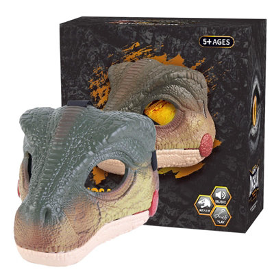 Deao Toys Deao Dinosaur Mask Dino Masks Moving Jaw Dinosaur Costume Mask Carrying Sound Effects Dinosaur Party