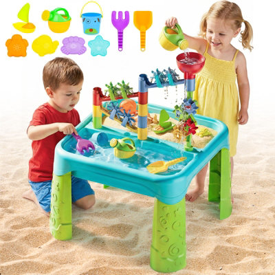 Deao Toys Kids Water And Sand Activity Table Outdoor Sensory Play Set With Accessories from B&Q