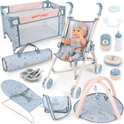 Deao Toys Baby Doll Play Set - Blue - Image 3
