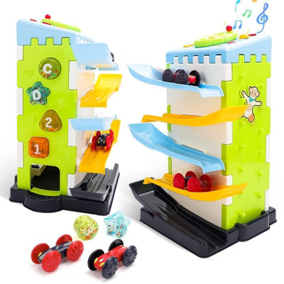 Deao Toys 5 In 1 Multi Play Racetrack Activity House Toy For Toddlers from B&Q