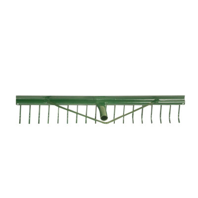 PegdevPdl18 Tooth Metal Landscape Rake With Grading Bar HeadLeafLawnSoilSand30 Inch Wide