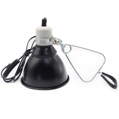 Hisunfarm Reptile Pet Heat Lamp Holder Lampshade With Clip For Uva / Uvb Bulb300 Watt Heating Guard Lizard Turtle Snake Spider from B&Q