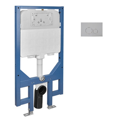 Concealed Toilet CisternDeervalley 0.8 Gpf/1.6 Gpf Dual Flush Wall-Mounted Wc Cistern SupportWall-Hung Toilets Water Tank from B&Q