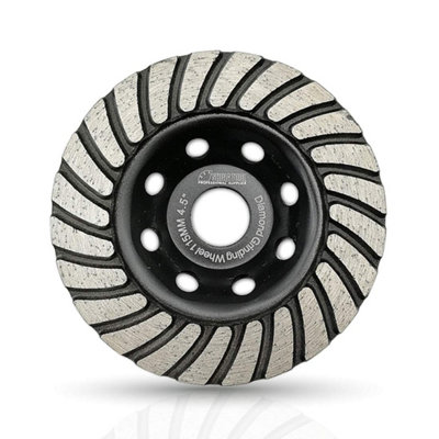 Shdiatool Diamond Grinding Cup Wheel 115 mm / 4.5 Inch Turbo Row For Marble Concrete Masonry Granite from B&Q