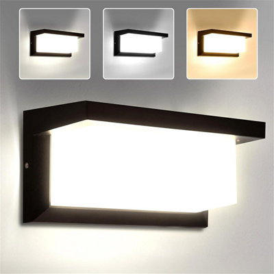Canmeijia Outdoor Wall Lights 18 W Led Outside Waterproof Ip 65 Aluminum Light Lighting 3000 K 4000 K 6500 K Ideal For Gardens from B&Q
