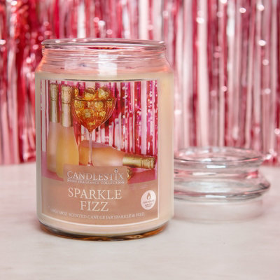  - 18Oz Scented Jar Candle Sparkle & Fizz