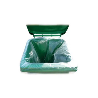 B&Q -  Clear Wheelie Bin Liner (Pack Of 100)