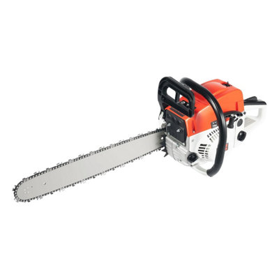 Charocean 52 Cc Petrol Chainsaw 20 Inch Cordless 2000 W Chain SawSelf-Starting With Fuel Mixing BottleHyundai Chainsaws Kit from B&Q