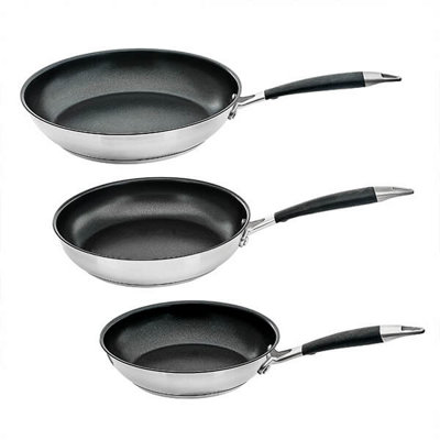 Stoven Soft Touch Induction 20Cm 24Cm And 28Cm Fry Pan Set from B&Q