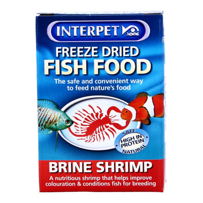 B&Q -  Freeze Dried Brine Shrimp 4GNutritional Fish Food For Aquatic Pets