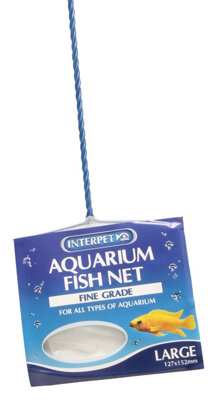 Interpet Nylon Fine Catch Net Fish Tank Aquarium White Catching 127X152mm from B&Q