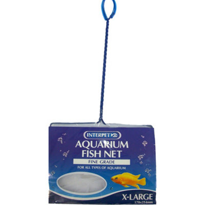 Interpet Nylon Fine Catch Net Fish Tank Aquarium White Catching 178X254mm from B&Q