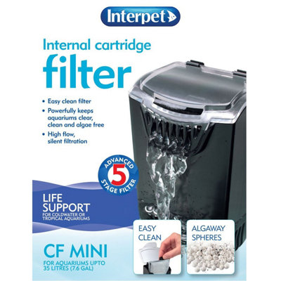  - Interpet Aquarium Filter Internal Cartridge Mini For Small Fish Tank