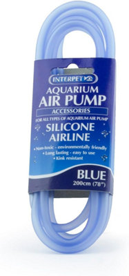 B&Q -  Silicone Airline Tubing 2M Blue  Flexible Aquarium Air Tube