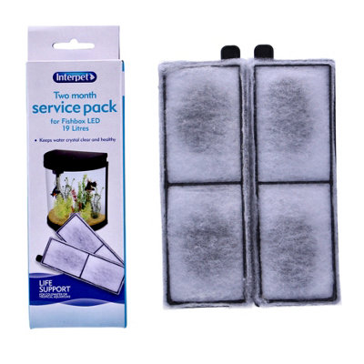 Interpet Fishbox 19 Service Kit 19L Aquarium Filter Media Pack from B&Q