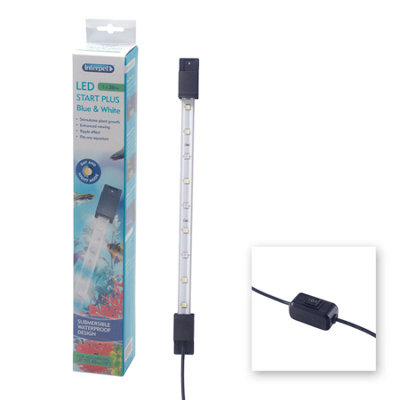 B&Q Blue/White/Light Interpet Led Start Plus And Aquarium 36Cm