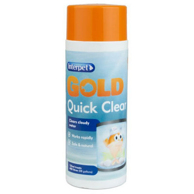 Interpet Gold Quick Clear Water Treatment 125MlCrystal Clear Formula For Healthy Aquatic Environments from B&Q
