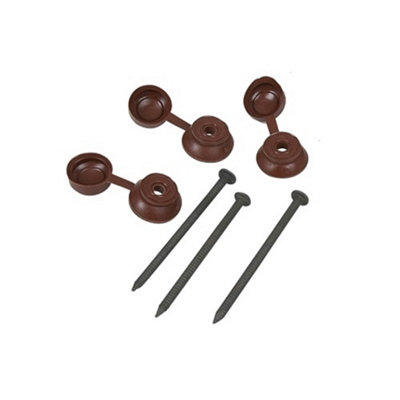 Marlborough Pack Of 20 (Total 400 Fixings) - Roof Sheet Fixings Brown