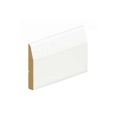 B&Q - MarlboroughPack Of 1014.5mm Thick Primed Mdf Chamfered & Round Skirting Board14.5mm (T) X 94mm (W) X 4200mm (L)