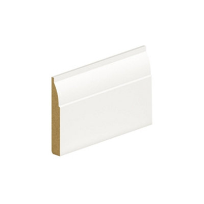 B&Q - MarlboroughPack Of 1514.5mm Thick Primed Mdf Dual Purpose Round Edged & Ovolo Skirting Board14.5mm X 119mm X 4200mm