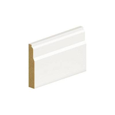 B&Q - MarlboroughPack Of 1014.5mm Thick Primed Mdf Lambs Tongue Skirting Board14.5mm (T) X 144mm (W) X 4200mm (L)