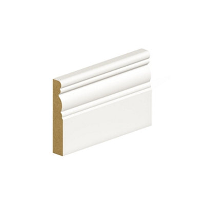 MarlboroughPack Of 15 (Total 15 Units)18mm Thick Primed Mdf Georgian Skirting Board18mm (T) X 144mm (W) X 4200mm (L) from B&Q