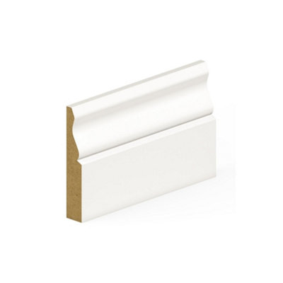 MarlboroughPack Of 5 (Total 5 Units)18mm Thick Primed Mdf Ogee Skirting Board18mm (T) X 144mm (W) X 4200mm (L) from B&Q