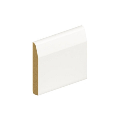 MarlboroughPack Of 518mm Thick Primed Mdf Dual Purpose Chamfered And Round Skirting Board18mm X 144mm X 4200mm from B&Q
