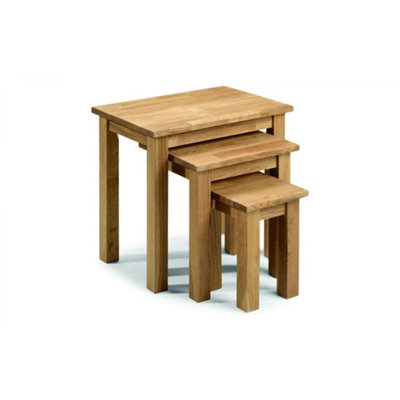 Ashfield Classic Oiled Oak Nest Of Tables from B&Q