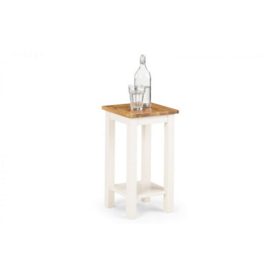 Ashfield Ivory And Oak Tall Narrow Side Table from B&Q
