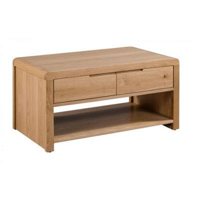 Ashfield Classic Stylish Curve Coffee Table from B&Q