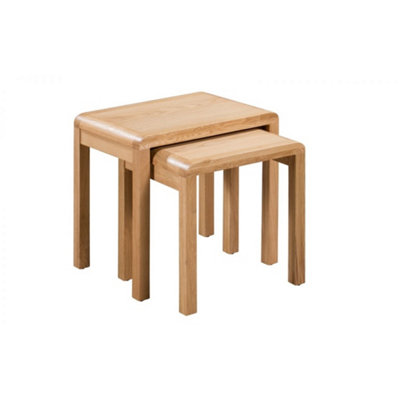 Ashfield Classic Stylish Curve Nest Of Tables from B&Q