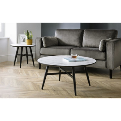 Ashfield Stylish Marble Effect Coffee Table from B&Q
