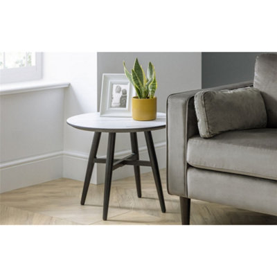Ashfield Stylish Marble Effect Lamp Table from B&Q