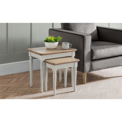 Ashfield Premium Grey Lacquered Nest Of Tables from B&Q