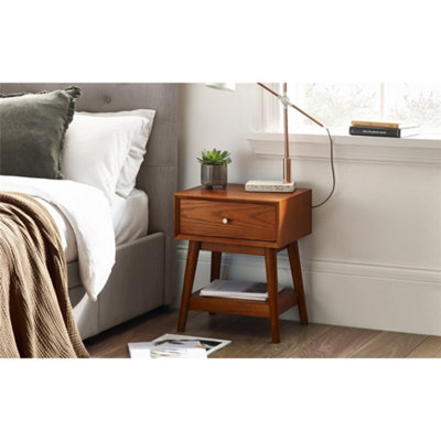 Ashfield Cherry Ash 1 Drawer Side Table from B&Q