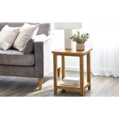 Ashfield Classic Solid Oak Lamp/side Table from B&Q