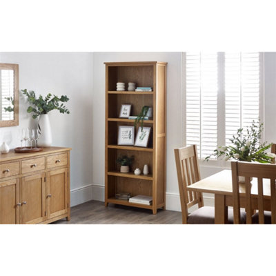Ashfield Classic Solid Oak Tall Bookcase from B&Q