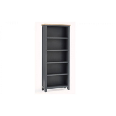 Ashfield Classic Rustic Dark Grey Tall Bookcase from B&Q
