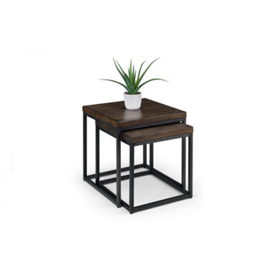Ashfield Dark Classic Oak Nesting Lamp Tables from B&Q