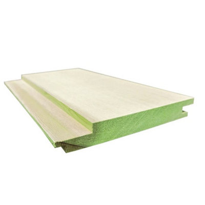 MarlboroughPack Of 525mm X 125mm (19mm X 120mm Finish) Planed Redwood Matchboard Timber Cladding3.6M Length from B&Q