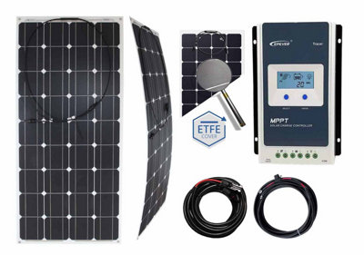 Lowenergie 100W Flexible Solar Panel Charging Kit With Mppt Charger Controller